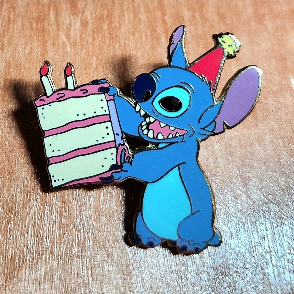 Disney Stitch With Birthday Cake Lilo & Stitch Pin